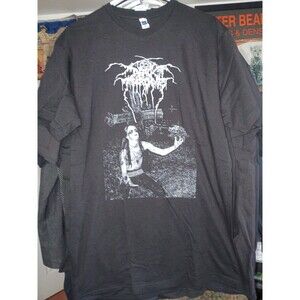 Dark throne black metal tee shirt rare band size XL